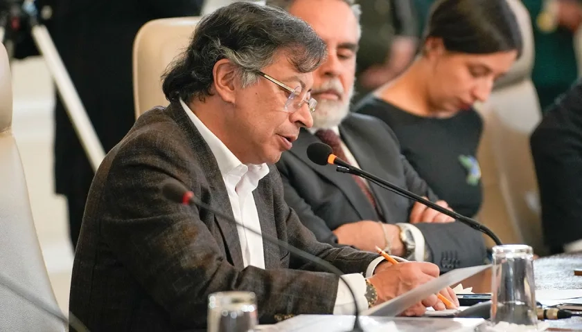 ​Presidente Gustavo Petr​​o en Consejo de Ministros del 15 de septiembre de 2025.