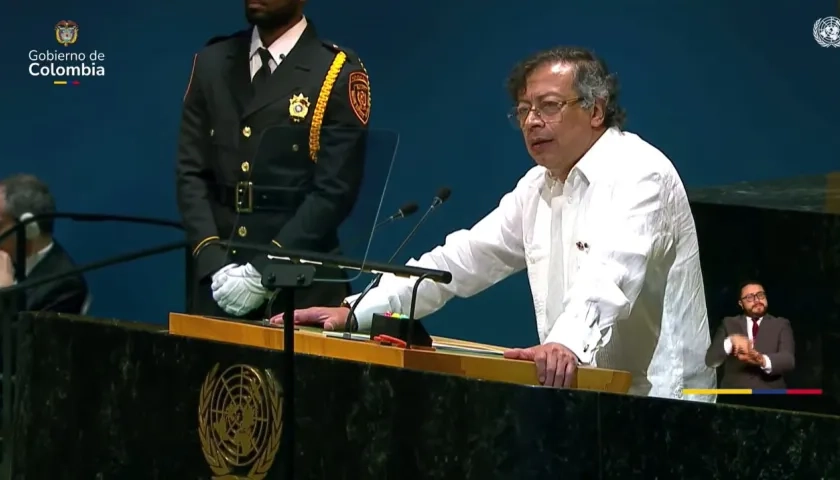 Gustavo Petro en la Asamblea de la ONU