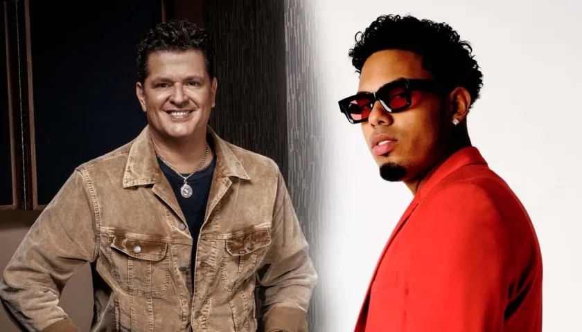 Carlos Vives y Myke Towers. 