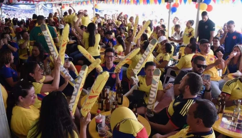 Ambiente de Selección Colombia en La Troja. 