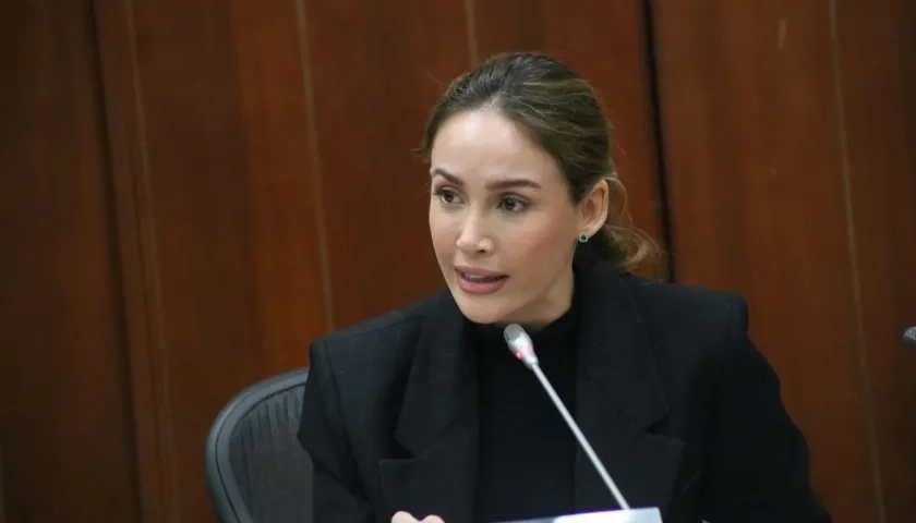 La senadora Ana María Castañeda.