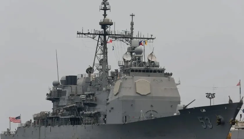 Barco estadounidense hacia el Mar Caribe. 