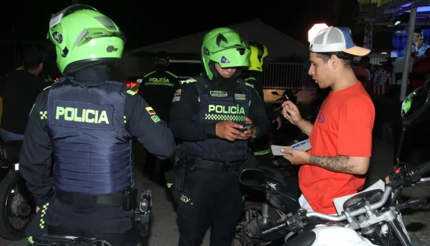 Despliegue de la Fuerza Pública en la ciudad.