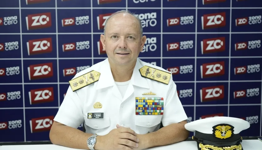 Contralmirante Javier Hernando Rubio Barrera, Director de la Escuela Naval de Suboficiales.