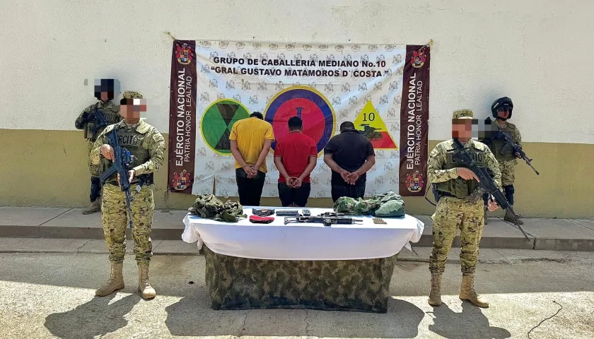 Los capturados son conocidos con los alias de ‘Kéiner’, ‘Mingo’ y ‘Toro’.