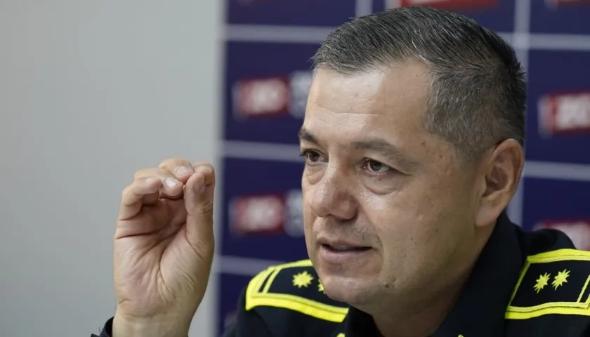 General Edwin Urrego, comandante de la Policía Metropolitana de Barranquilla. 