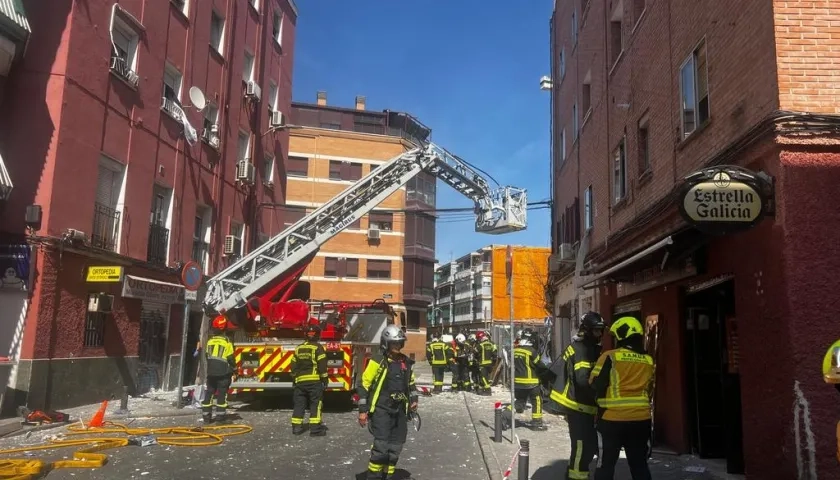 Explosión en un bar de Madrid. 