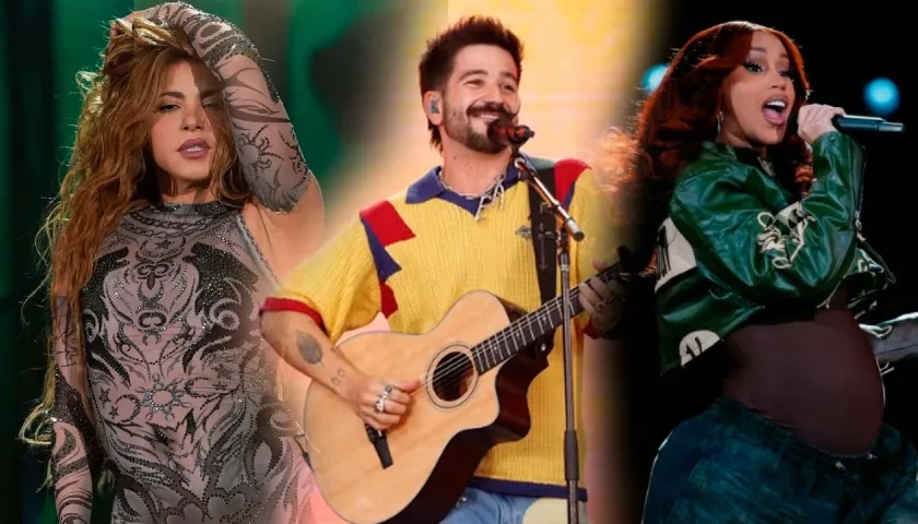 Shakira, Camilo y Cardi B 