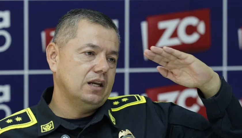 General Edwin Urrego, Comandante de la Mebar. 