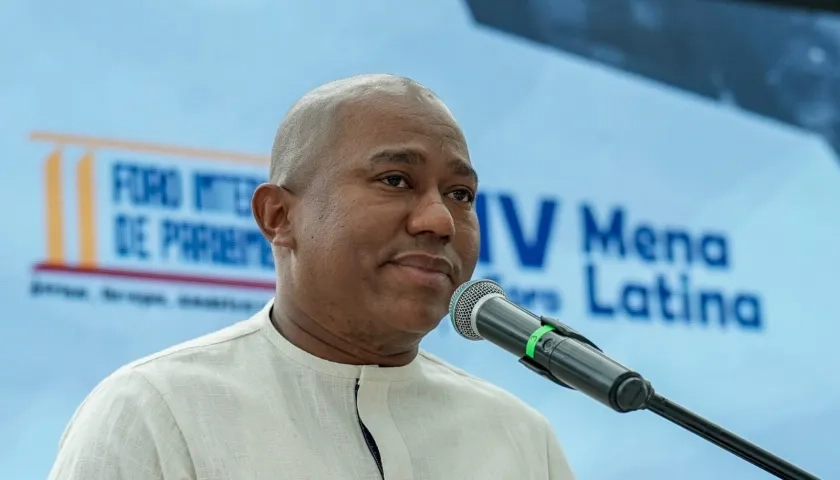 Gersel Pérez, presidente de la Comisión Legal Afro del Congreso de la República.