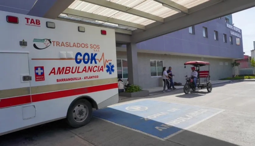 Entrada del nuevo Hospital General de Barranquilla.