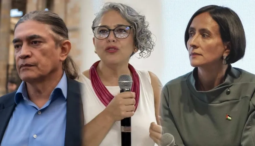 Gustavo Bolívar, María José Pizarro y Susana Muhamad.