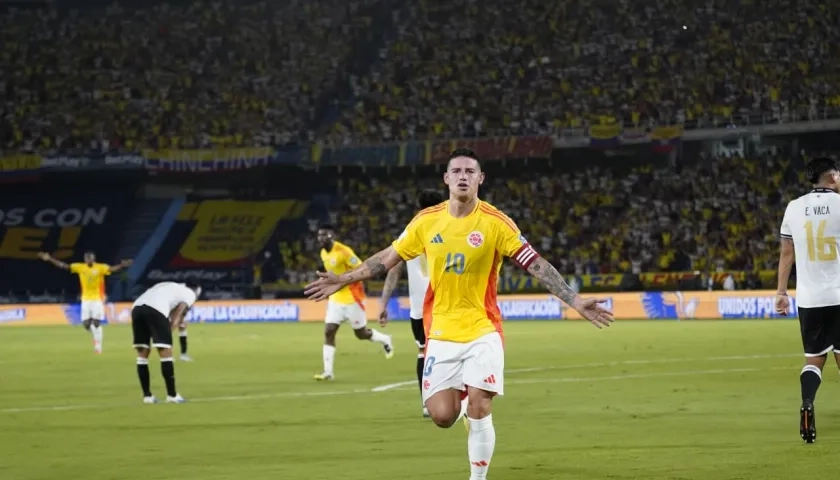 James Rodríguez, capitán de la Selección Colombia.