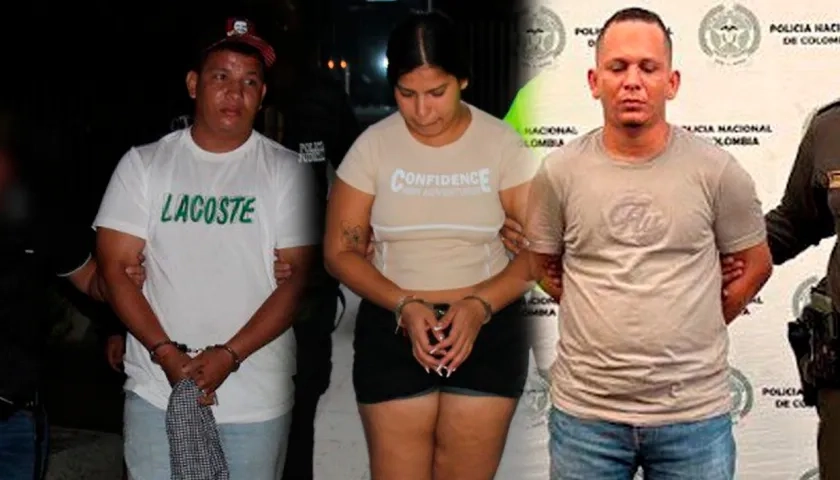 Wilfrido Rafael Arroyo Fernández, Katherine Paola Quiroz Rodríguez y Deiver Jair Rodríguez Burgos.