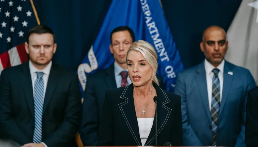 La fiscal general de EE.UU., Pam Bondi.