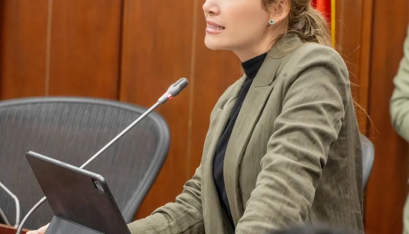 La senadora Ana María Castañeda.