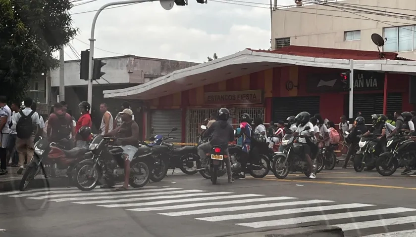 Lugar donde se presentó el crimen en la mañana de este viernes. 