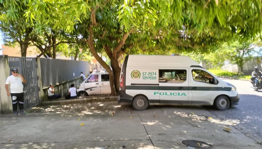 Aspecto de Medicina Legal, en Barranquilla. 