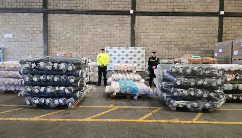 Mercancía de contrabando aprehendida en Barranquilla