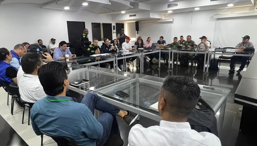 El Puesto de Mando Unificado instalado por el Distrito.