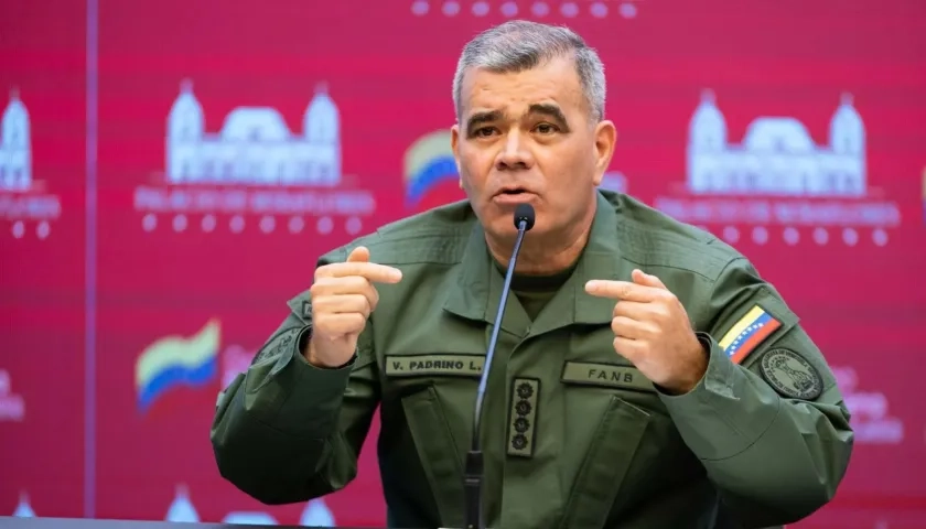 El ministro venezolano de Defensa, Vladimir Padrino López.