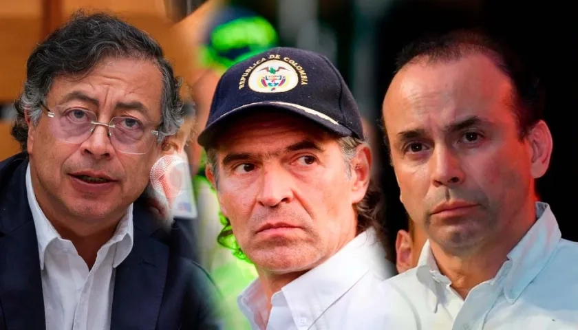 Gustavo Petro, Fico Gutiérrez y Alejandro Eder.