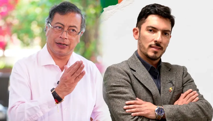 Presidente Gustavo Petro y Juan Carlos Florián, ministro de la Igualdad. 