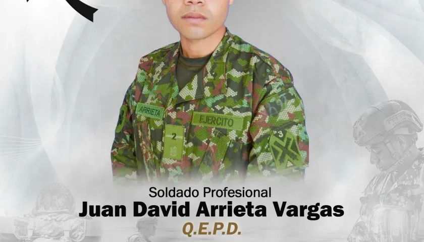 Soldado Juan David Arrieta.