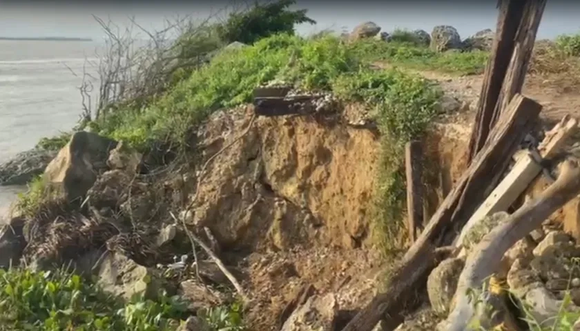 Imagen de la socavación.