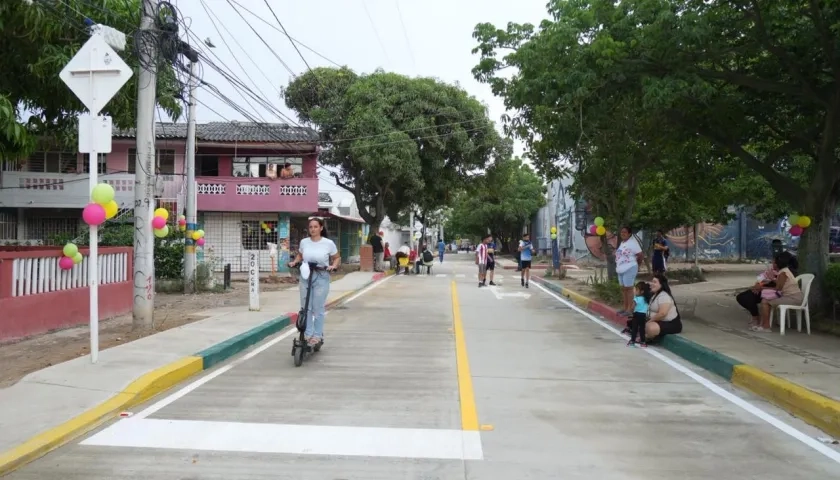 Vía entregada en Los Trupillos.