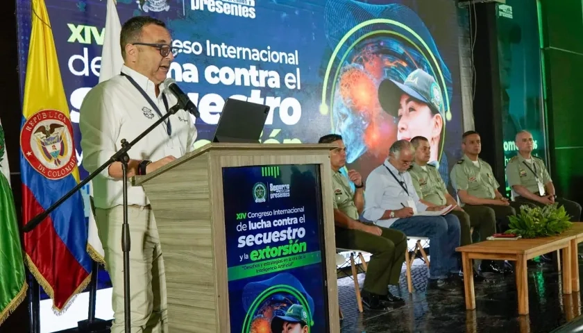 Yesid Turbay en la instalación del XIV Congreso Internacional de Lucha Contra el Secuestro y la Extorsión 