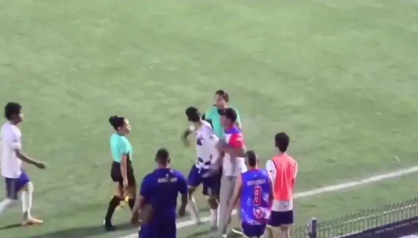 Momento de la agresión. 