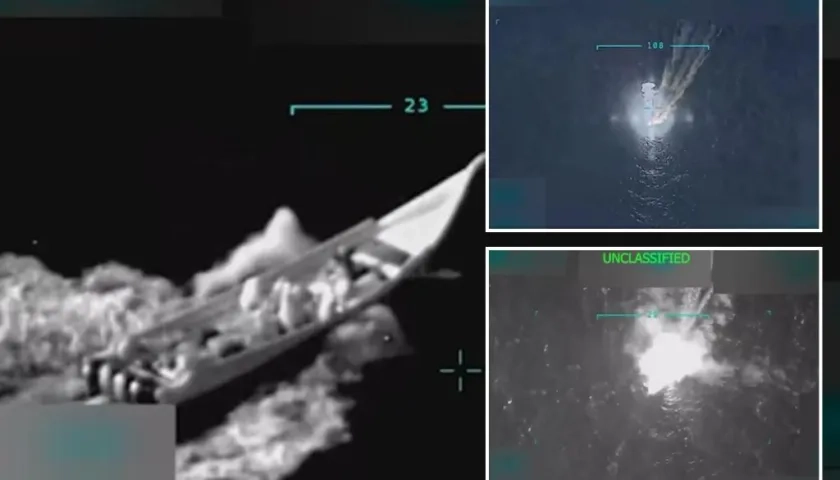 La embarcación atacada pertenecería a la banda crininal 'Tren de Aragua'. 