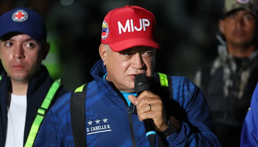 Diosdado Cabello, ministro de Interior y Justicia de Venezuela.