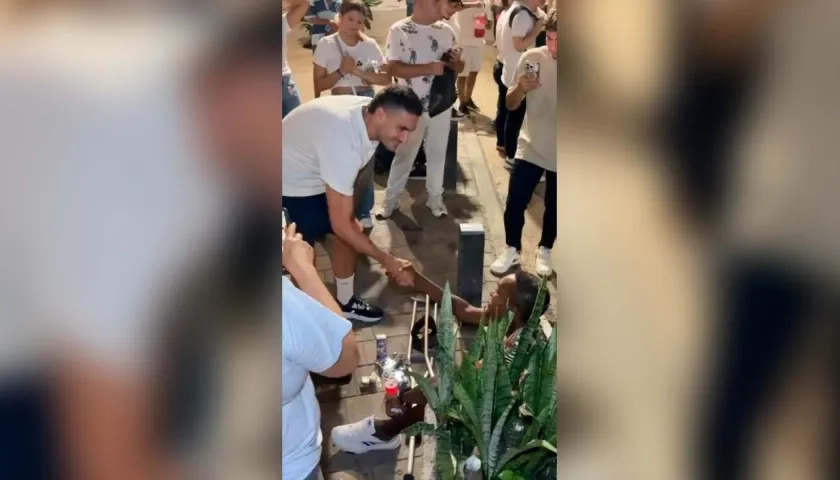 Guillermo Celis participando de La Mancha Blanca