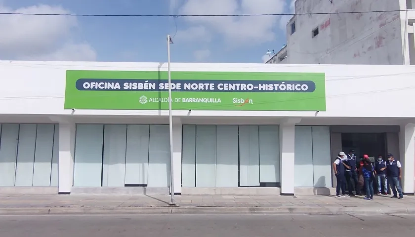Una de las oficinas del Sisbén en Barranquilla.