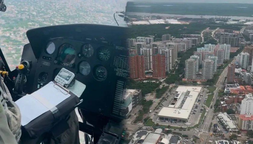Sobrevuelos por Barranquilla. 