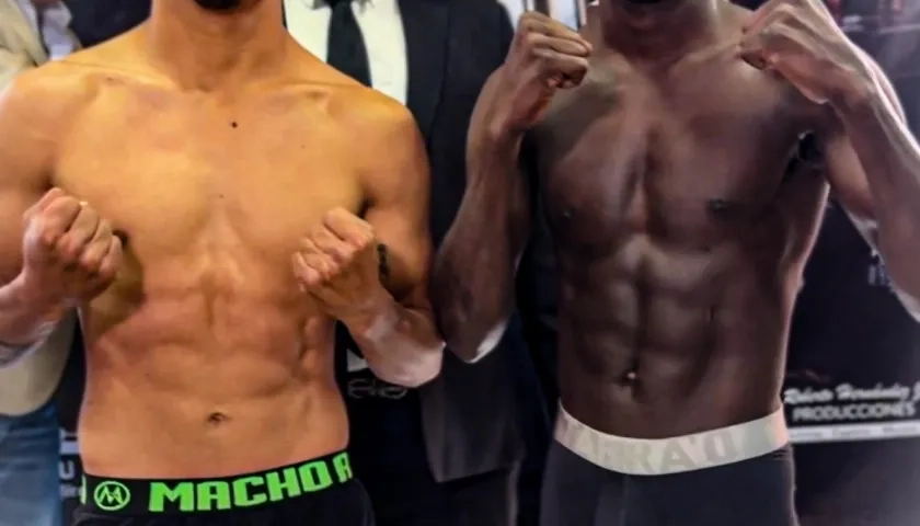 Alejandro Sarabia y Yuberjen Martínez, protagonistas de la pelea estelar. 