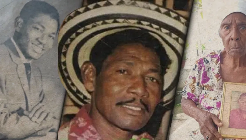 Tony Zúñiga en dos fotos de archivo. A la derecha, María del Carmen Palomino, la única hermana que le sobrevive.