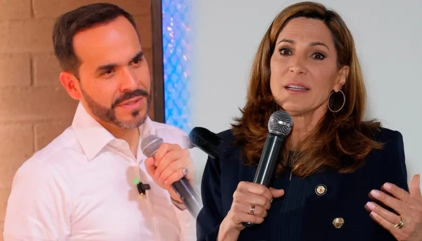 Abelardo de la Espriella y María Elvira Salazar