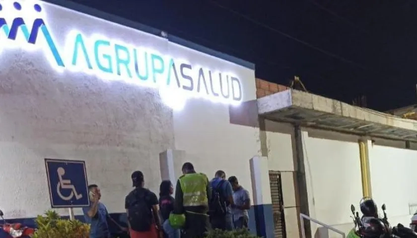 A Agrupasalud fue llevado por la Policía el presunto delincuente herido. 