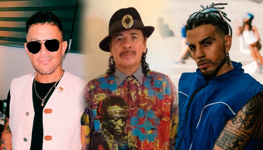 Alejandro Sanz, Carlos Santana y Rauw Alejandro