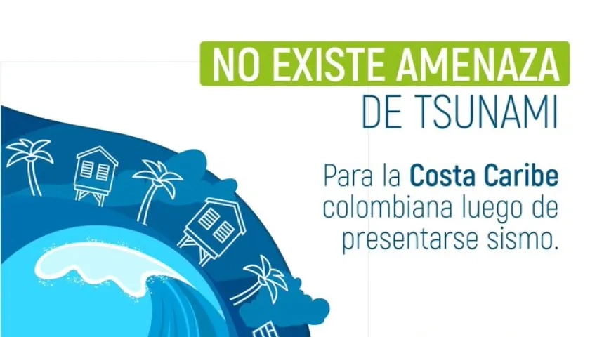 No hay alerta de tsunami en la Costa Caribe colombiana. 