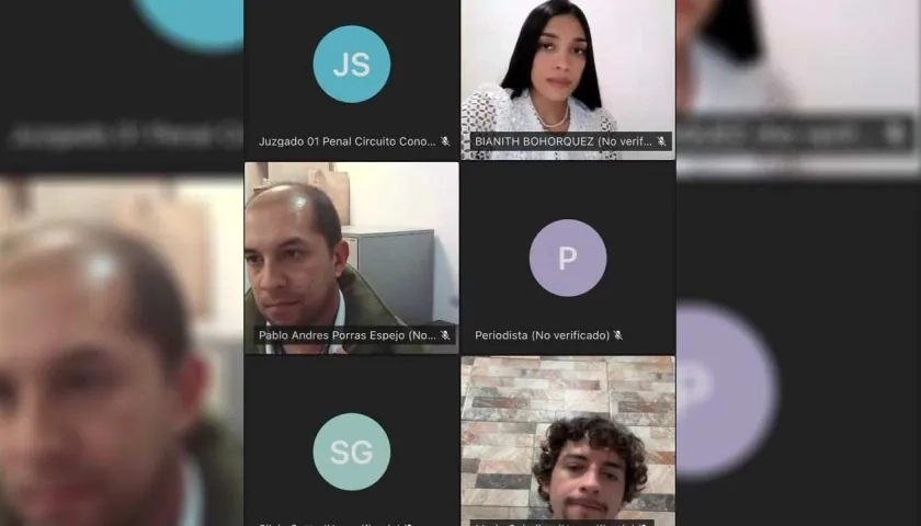 La abogada Bianith Bohórquez, defensa de Silvia Gette, durante la audiencia de alegatos finales.