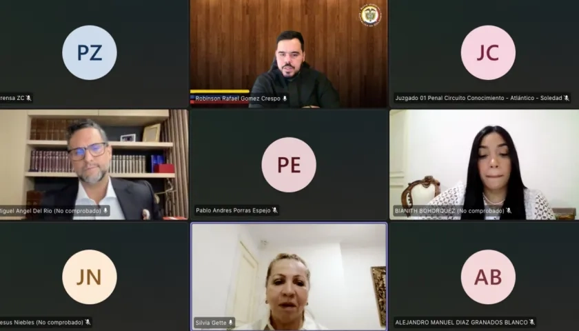 Aspecto de la audiencia de alegatos finales en el juicio contra Silvia Gette Ponce. 