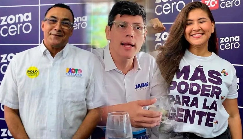 Antonio Bohórquez, Jaime Arturo Santamaría Acosta y Andrea Carolina Vargas De La Hoz.