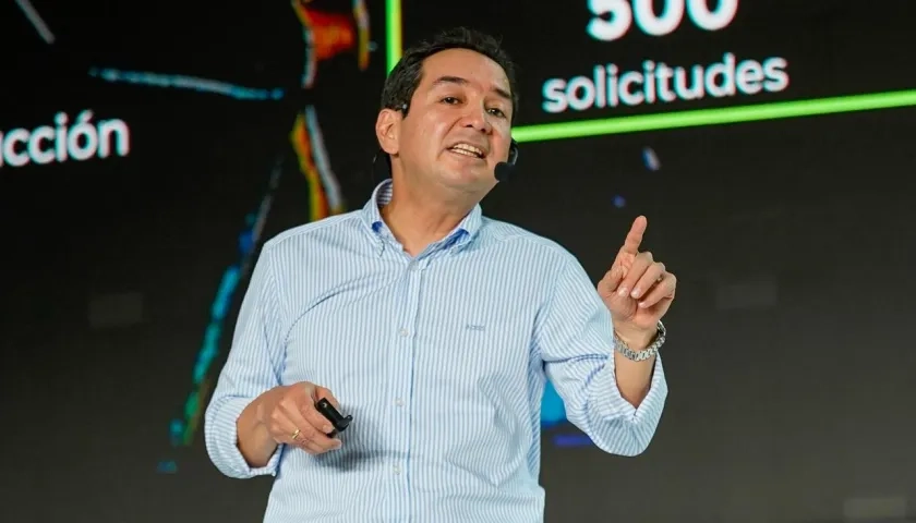 Carlos Cante durante la Cumbre de Fenalcarbón en Barranquilla.