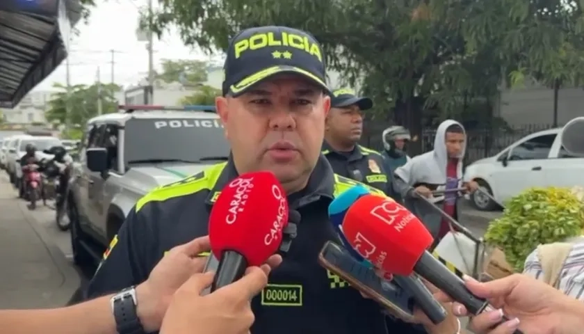 General Gelver Yecid Peña, comandante de la Policía de Cartagena. 