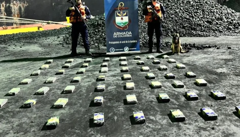 Droga incautada en Barranquilla.