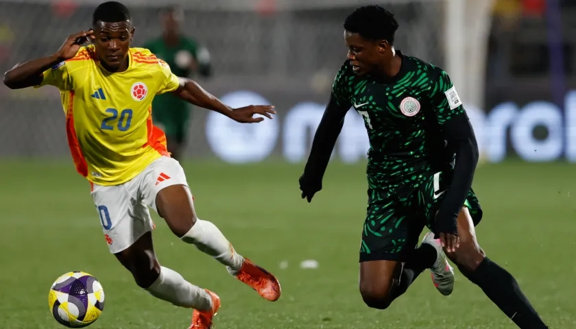 Joel Canchimbo, extremo de la Selección Colombia.